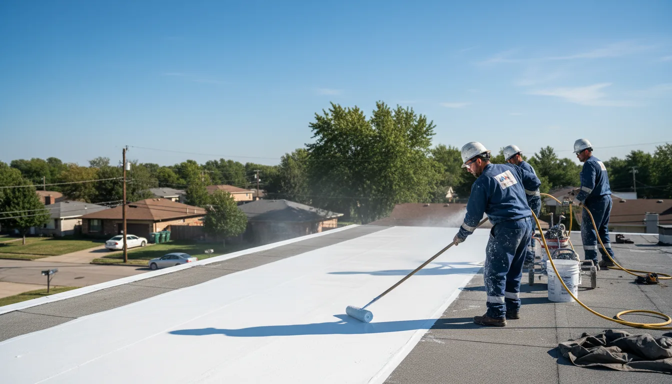 Commercial roof coating in Nebraska near me